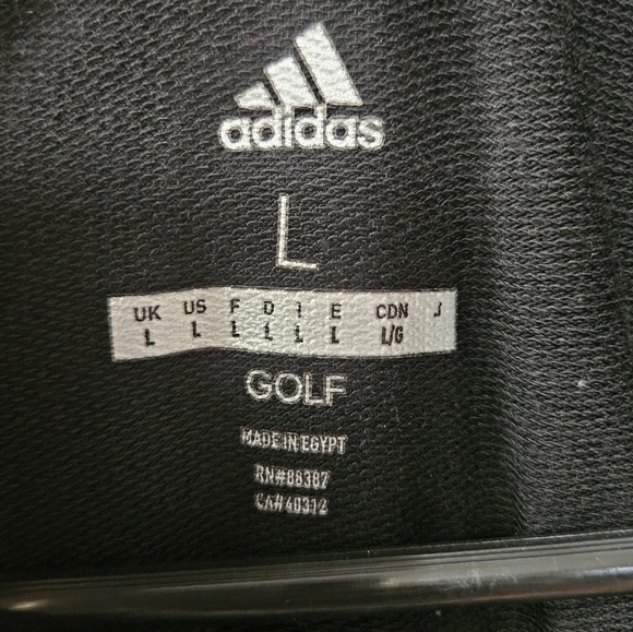 Women's Adidas Golf large black and white ¼ zip - Picture 5 of 8